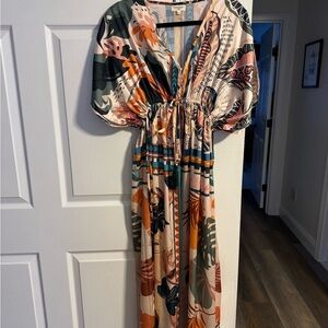 Cost Plus World Market Multicolor Floral Maxi Dress